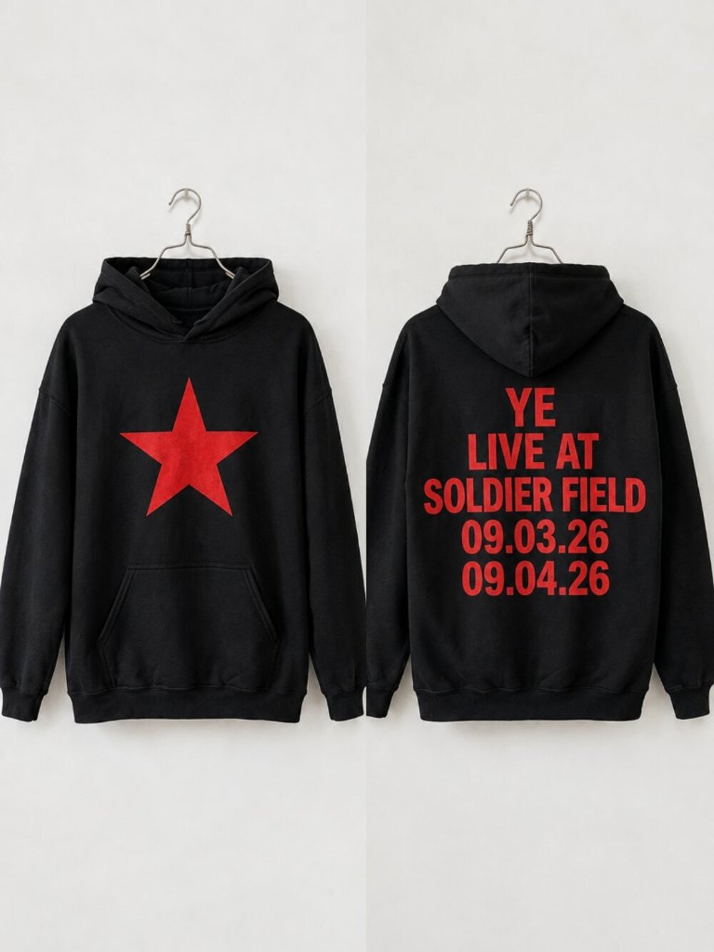 Kanye West YE Live at Soldier Field Chicago 2026 Hoodie